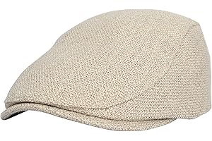 Sophisticated Pageboy Hats for Dapper Gentlemen: Ivy Cap, Straw Weave, Linen-Like Cotton Newsboy Hat