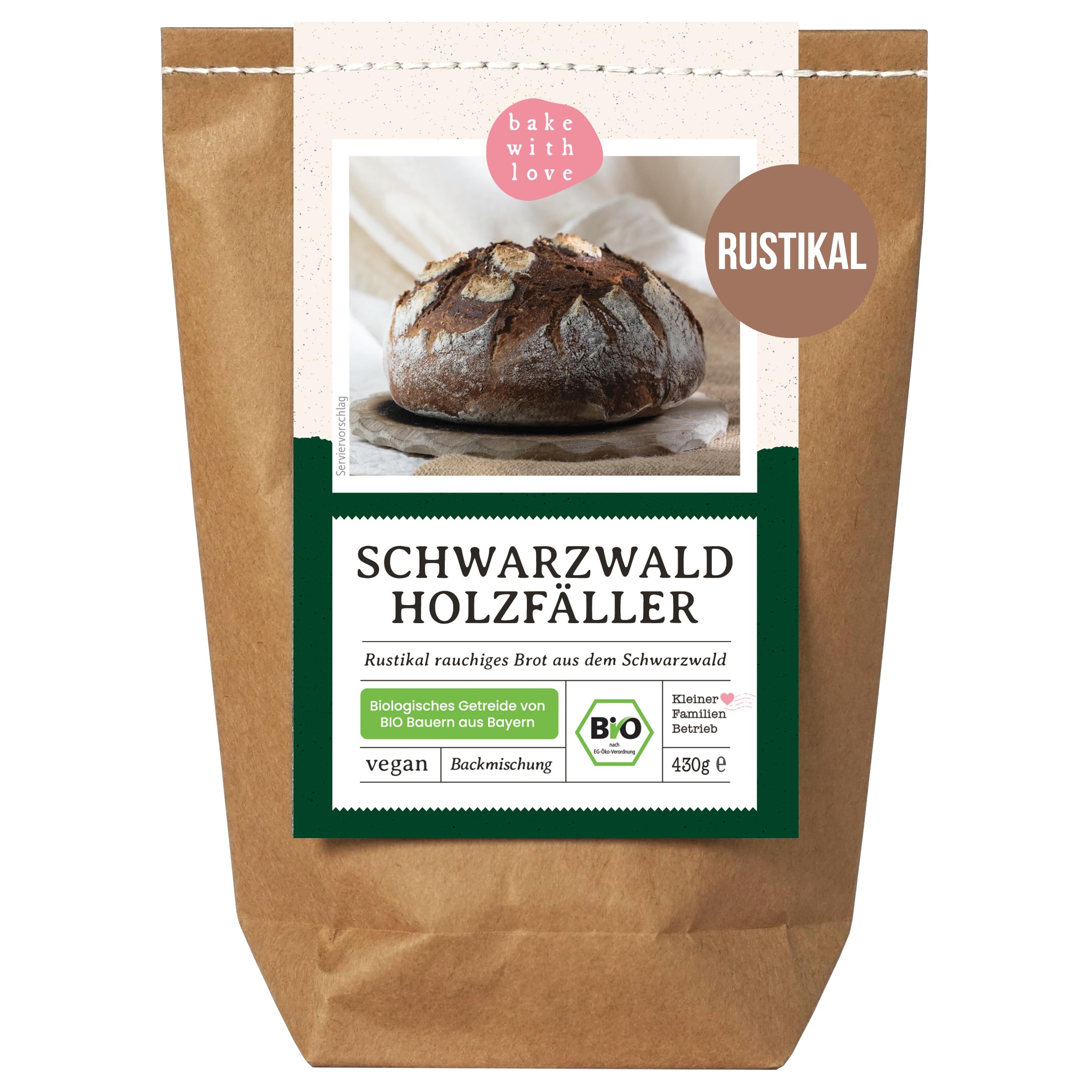 Männerhandtasche Feinkost Geschenkset - Präsentkorb für Männer mit Bio Brotbackmischungen, Whisky Marmelade und Gewürzen - Männergeschenke zum Geburtstag & Mitbringsel zum Grillen - Bake with Love