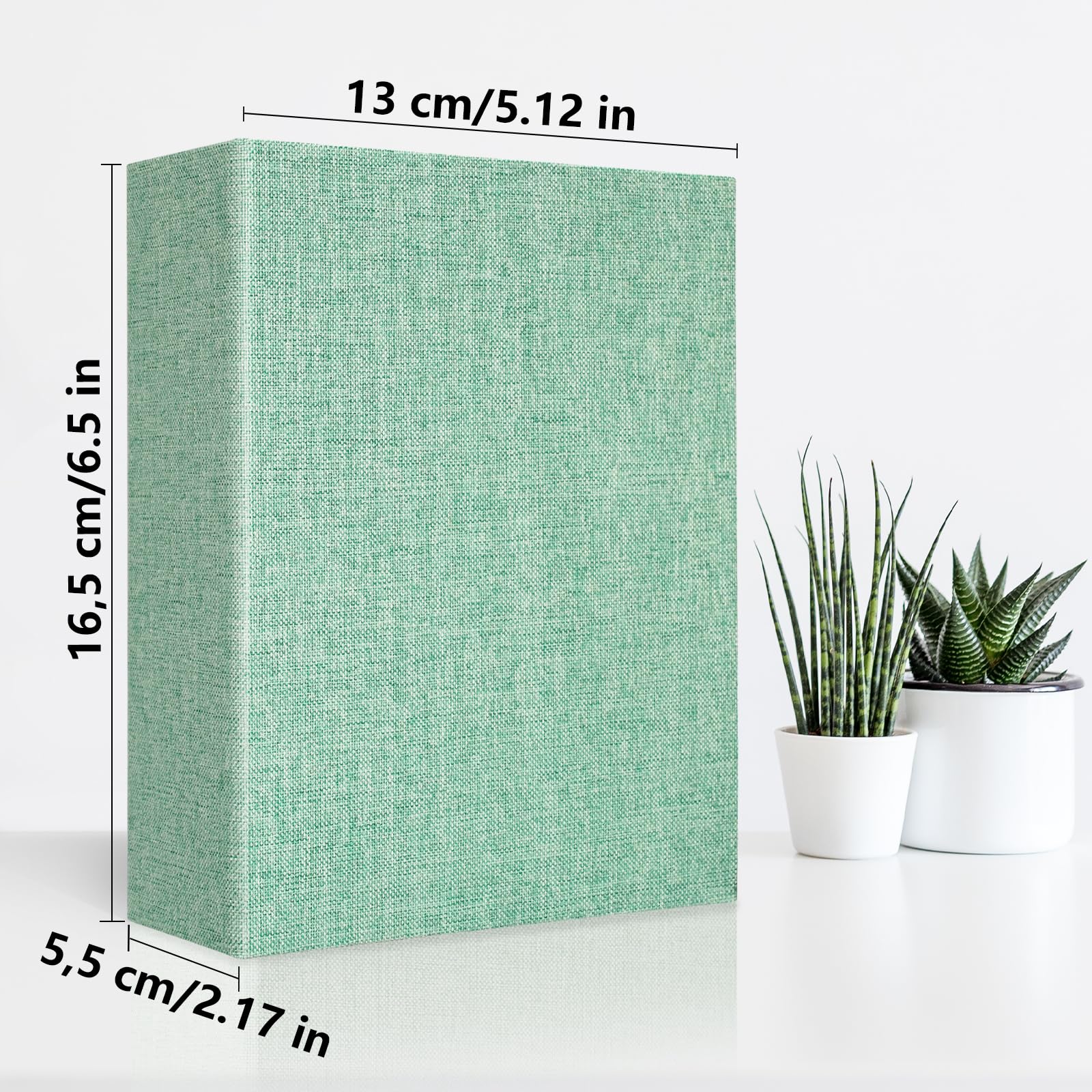 Vienrose Album Foto 10x15 cm, 100 Tasche, Copertina in Lino Album Fotografico, per Foto Verticali, Matrimonio, Bambin, Famiglia