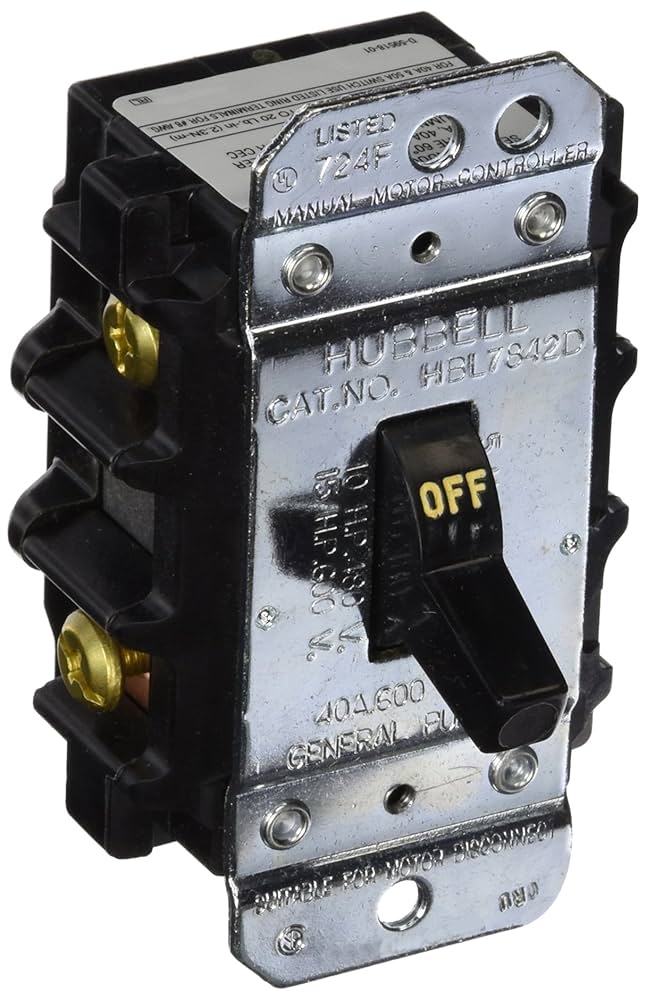 Amazon.com: Hubbell HBL7842D 20284 Disconnect Switch, See
