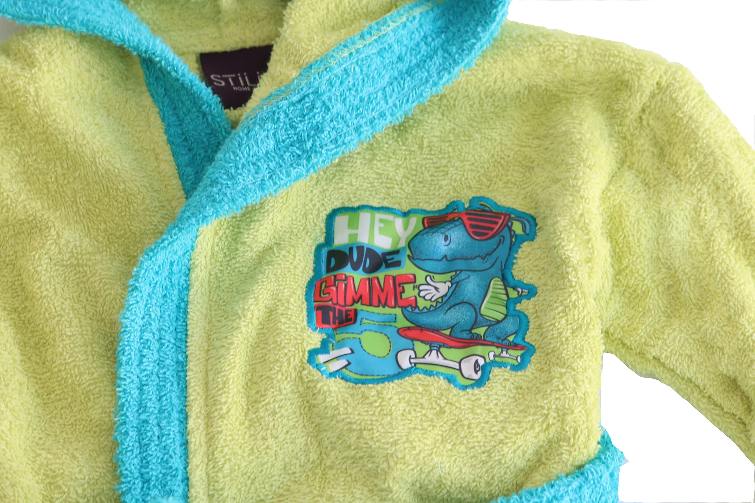 LEBENGOOD - Albornoz Niñas Algodón: Niña, Infantil - 100% Algodón OEKO-TEX® - 2 Bolsillos, Cinturón, Capucha, Albornoces Felpa muy suave con bordados para niñas
