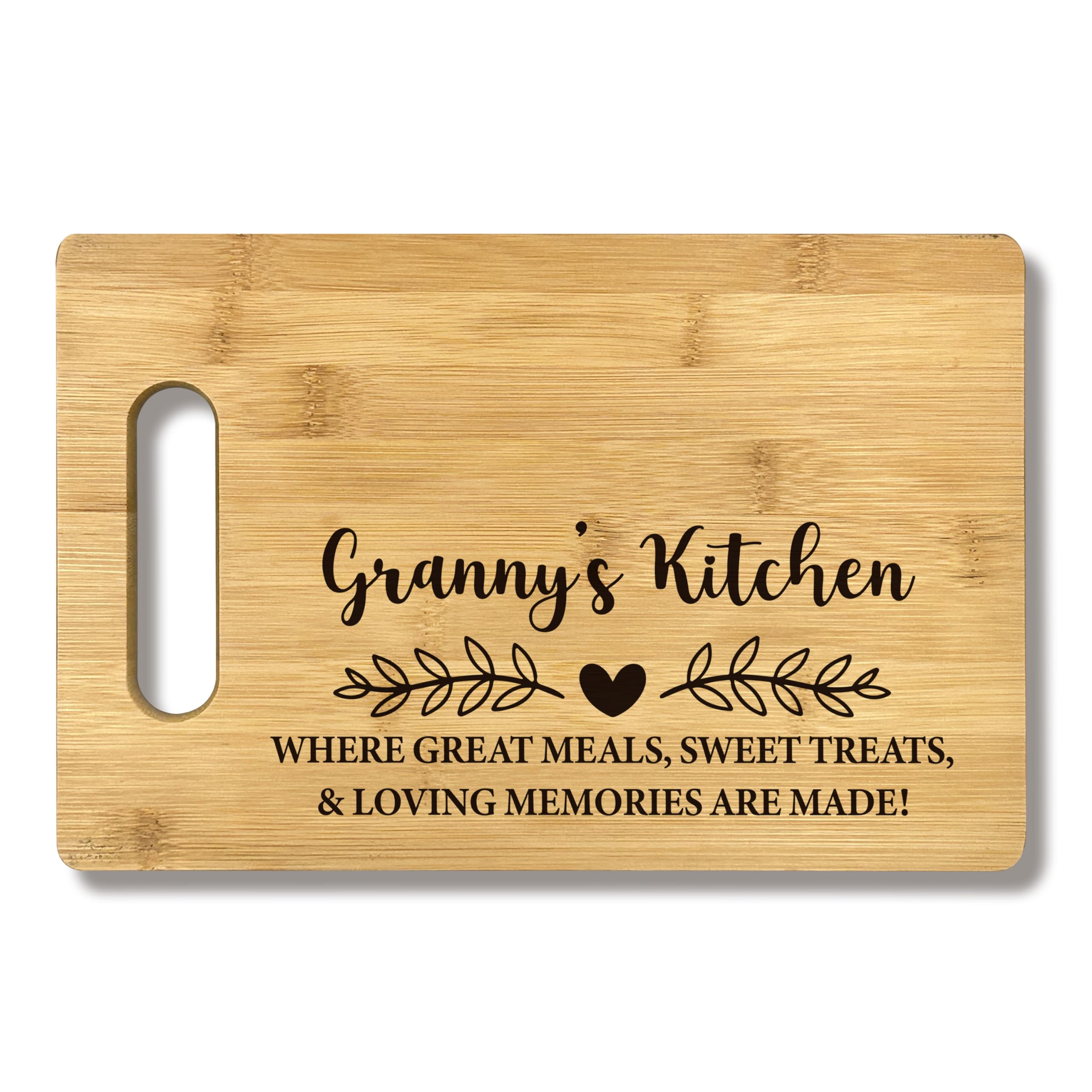 FONDCANYON Granny's Kitchen Bamboo Cutting Board - Grandma Gift, Mothers Day &, Kitchen Decor