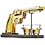 Pistol Gun Whiskey Decanter Liquor Bottle and Bullet Shot Glasses, Whiskey Glasses, Decanter Set for Scotch Whiskey Vodka Bou