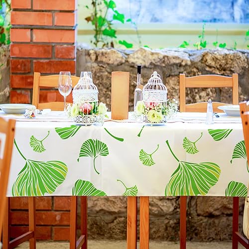 Miniatura 4 de FINGERINSPIRE 5 plantillas de pintura de Ginkgo Biloba de 3.95.97.879.811.8 pulgadas, plantilla de dibujo con patrón de hojas reutilizables,