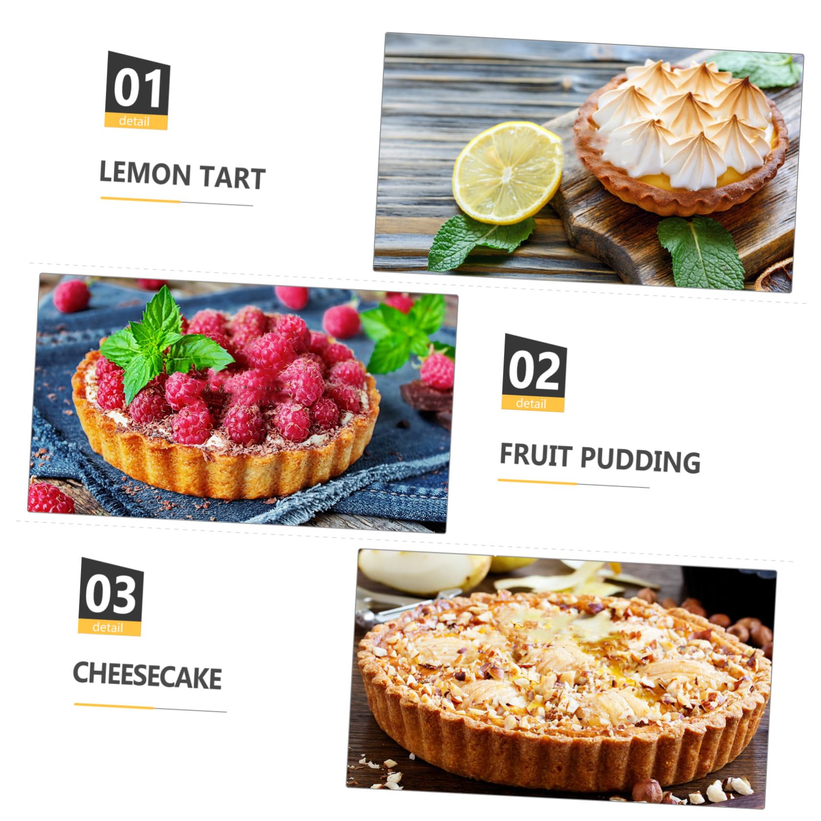 8 piezas Molde para Tartas Acero Resistente al Calor Antiadherente Mini Bandejas para Horno para Tartaletas y Cupcakes Pequeños