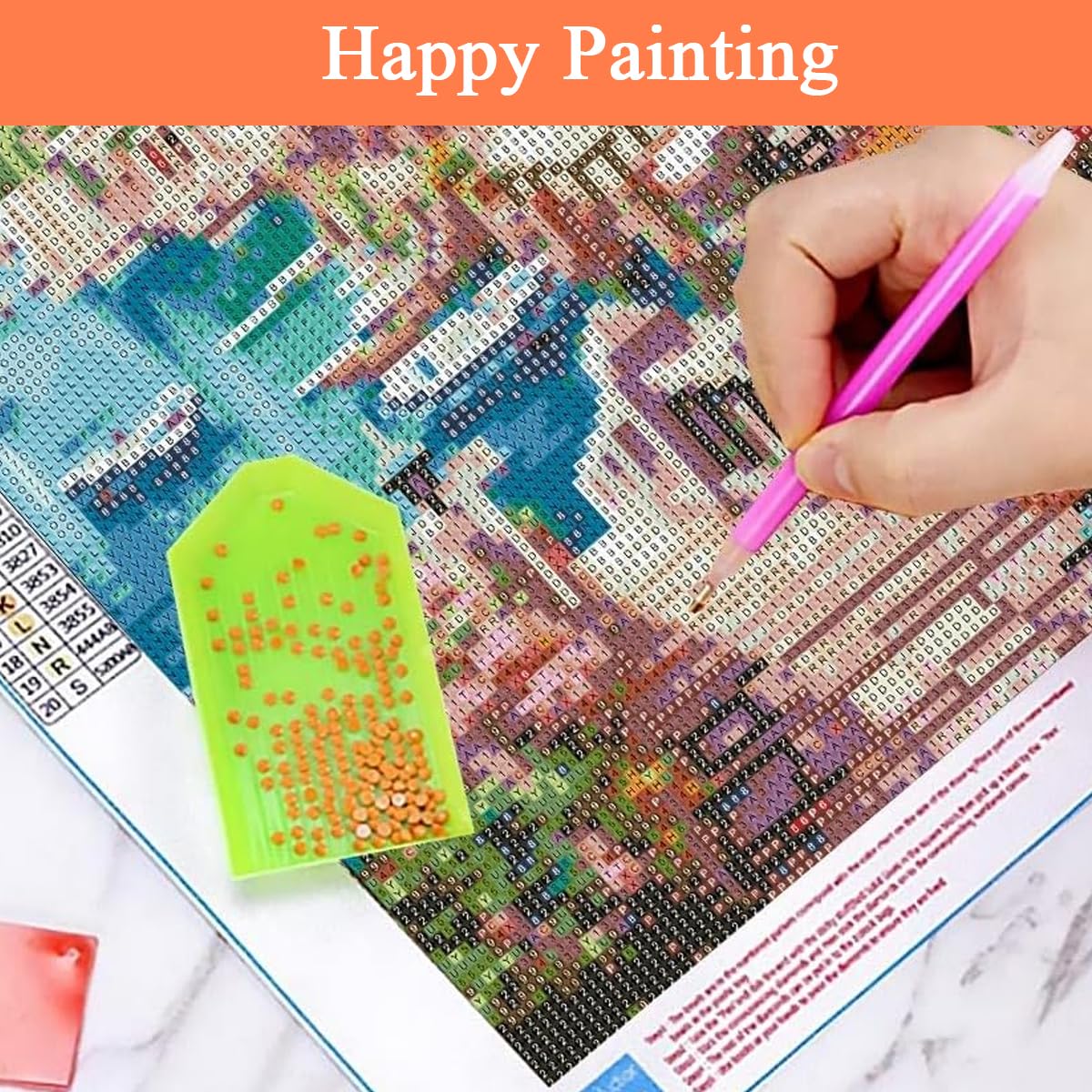 Diamond Painting Kit - Lakeside Town Decor -5 Diamond Painting Kit - Lakeside Town Decor -5