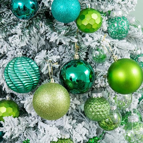 Miniatura 494 de XmasExp Juego de 24 mini esferas de Navidad inastillables para bolas de árbol de Navidad de 1.181 in/1.18 pulgadas (oro rosa)