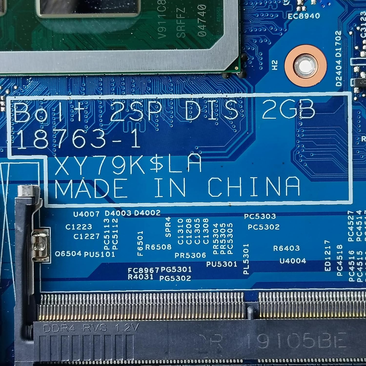 Replacement for Dell Inspiron 5583 Motherboard BOL t 2S DIS 2GB 18763-1 System Board i3-8145U Processor MX130 2GB 0FXFXT FXFXT