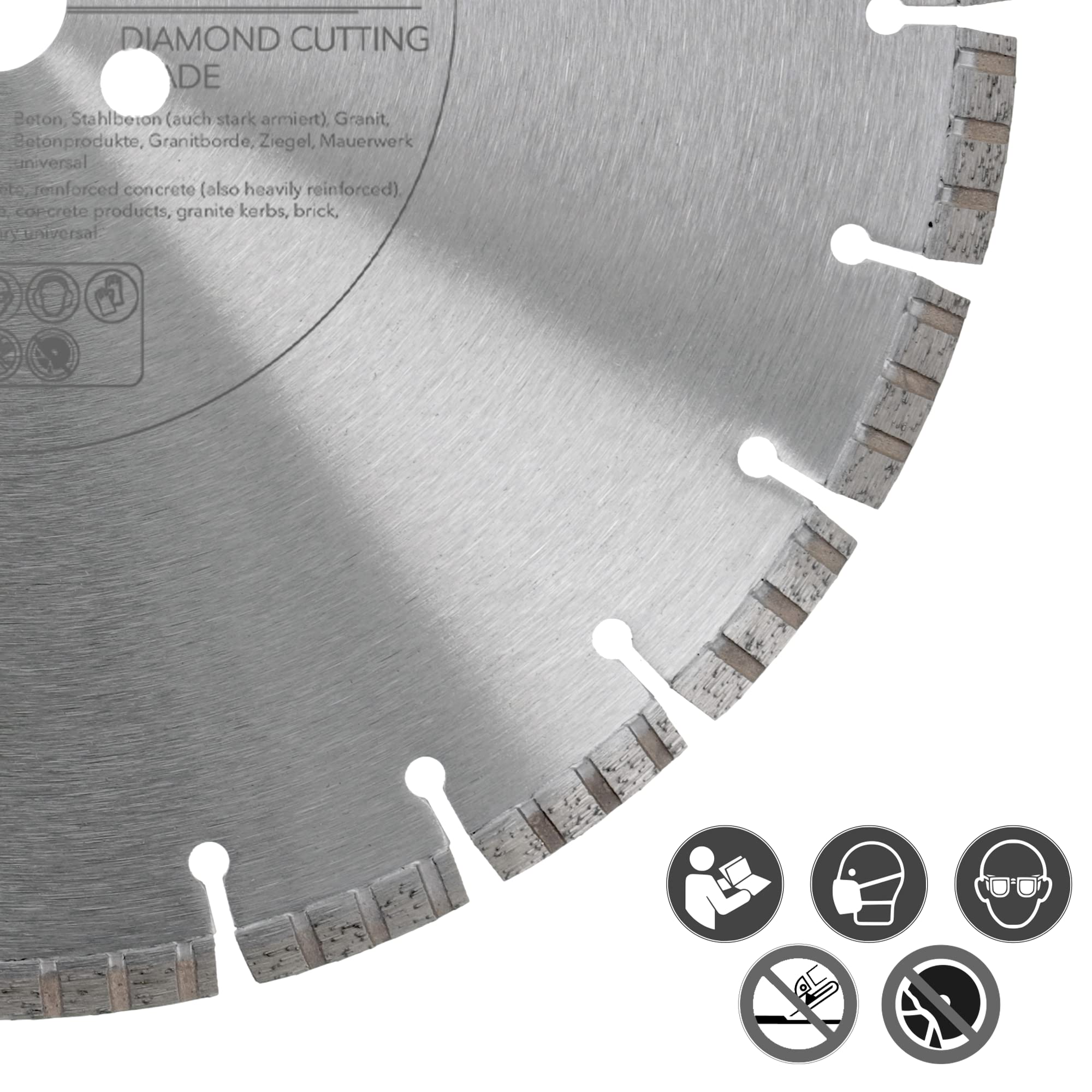 PRODIAMANT Premium disco de corte de diamante para hormigón láser 350 mm x 25,4 mm disco de corte de diamante soldado por láser
