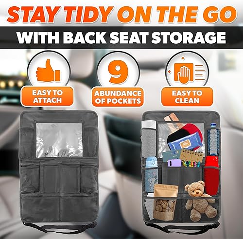 Miniatura 4 de Organizador de asiento trasero de automóvil, organizador de asiento de automóvil, protector de asiento de automóvil, protector de asiento,