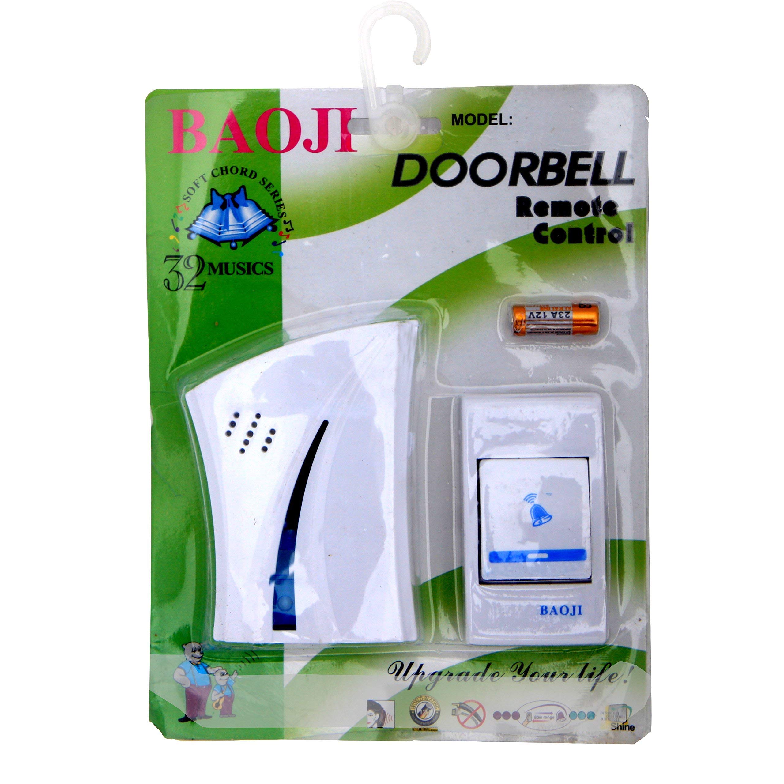 New Baoji. Doorbell with Remote Control, Multicolour 4