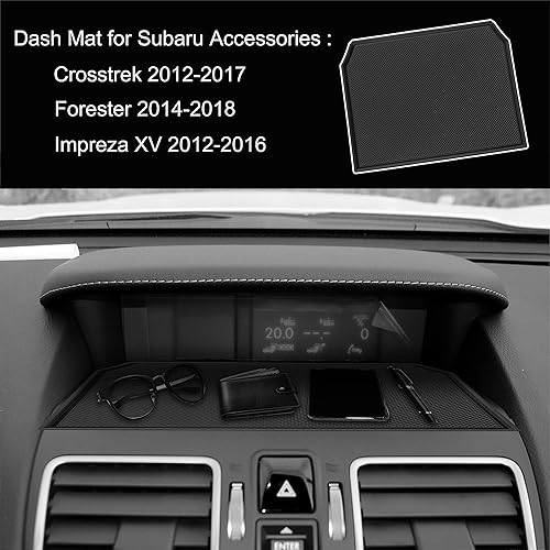 Miniatura 4 de SENSHINE Tapete para Subaru Impreza XV 2012-2016 Subaru Crosstrek Accesorios 2012-2017 Subaru Forester 2014-2018 Cubierta interior antideslizante