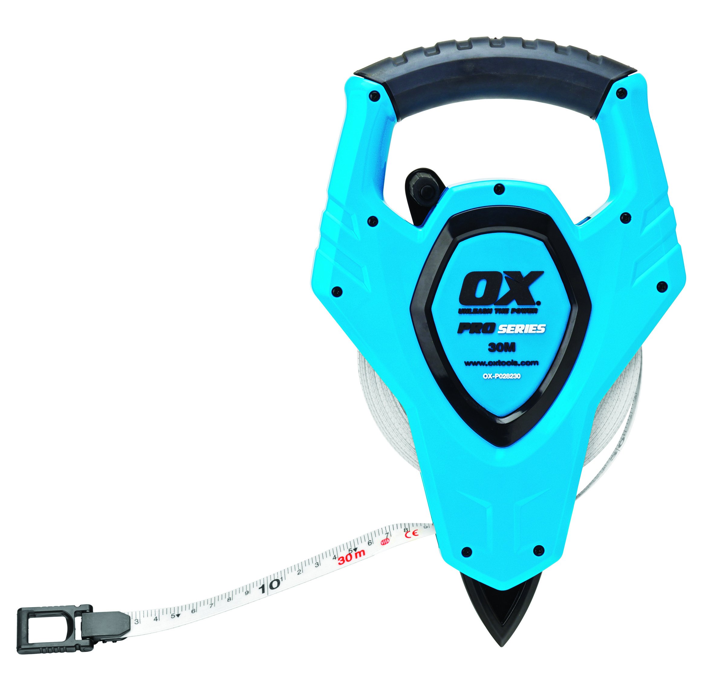 Ox Tools Blue/Black Ox Pro Fibreglass Open Reel Tape - / 100Ft 30M