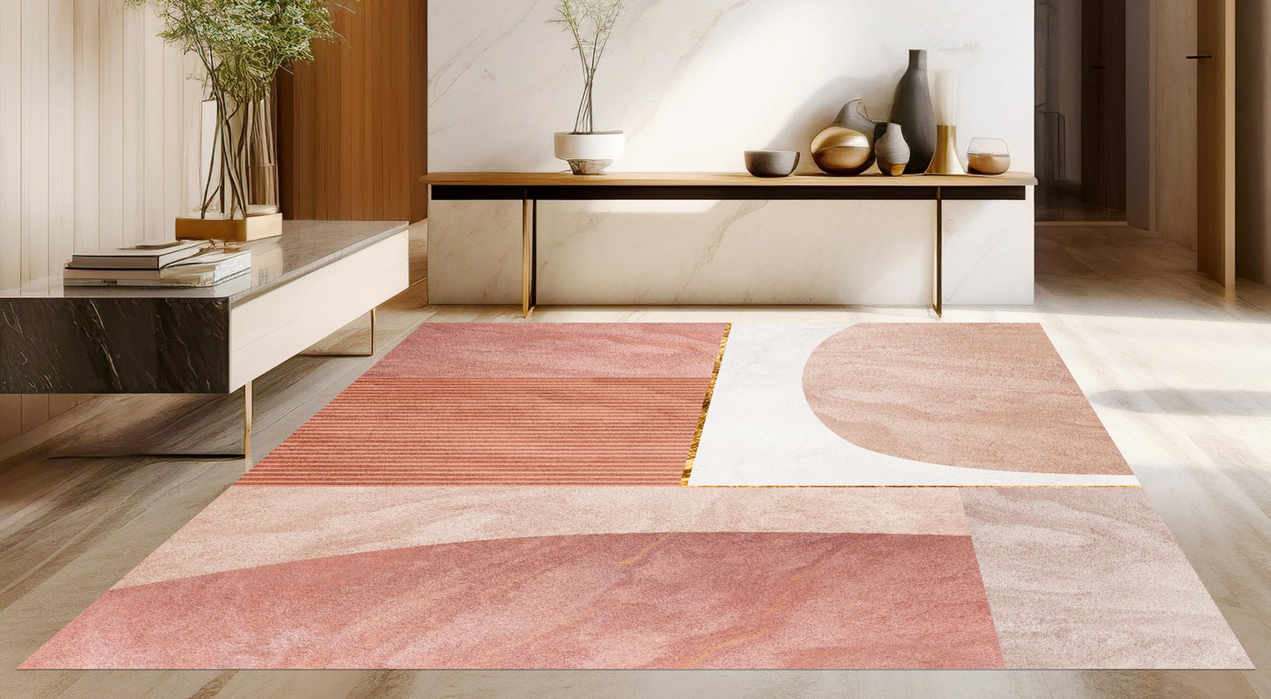 VINILIKO Design | Alfombra Vinílica Gstaad 100x150 cm - Antideslizante, Impermeable, Lavable - Varios Tamaños - Alfombra Vinilo Salón, Cocina