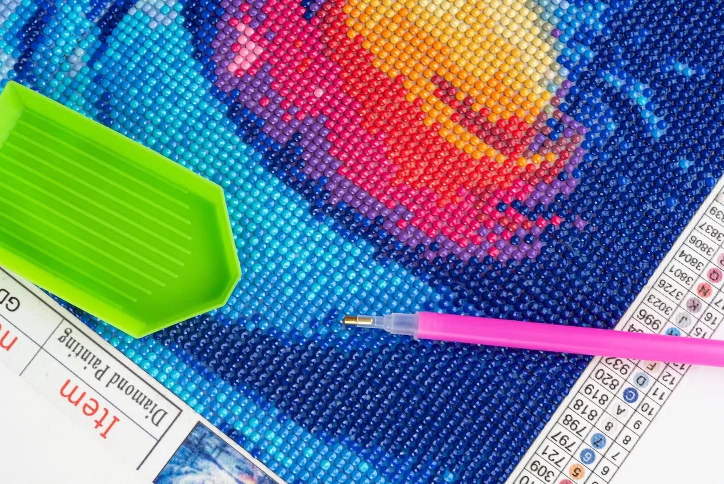 MISHBAY Diamond Painting Loup 5D - DIY Peinture Diamant Painting Kit