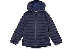 Eddie Bauer Girls Packable Hooded Puffer Jacket