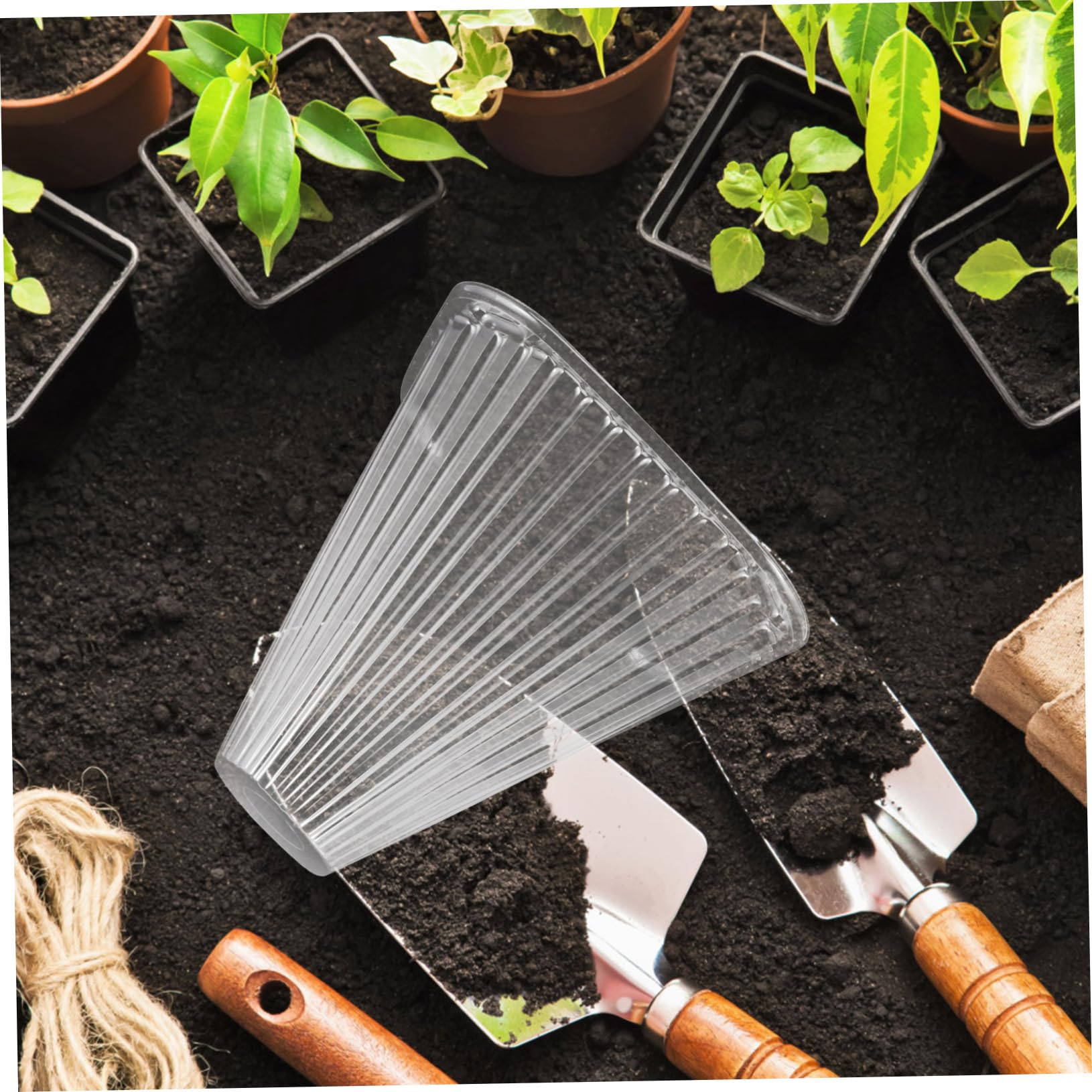 Cloche Conique pour Plantes 10 Pièces Pet, Protection Semis et Ombrage