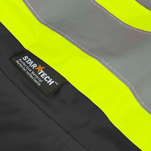 Miniatura 11 de Pioneer Hi Vis Traje de Lluvia Ligero Impermeable de Seguridad - Equipo de Lluvia Reflectante para Trabajo para Hombres y Mujeres