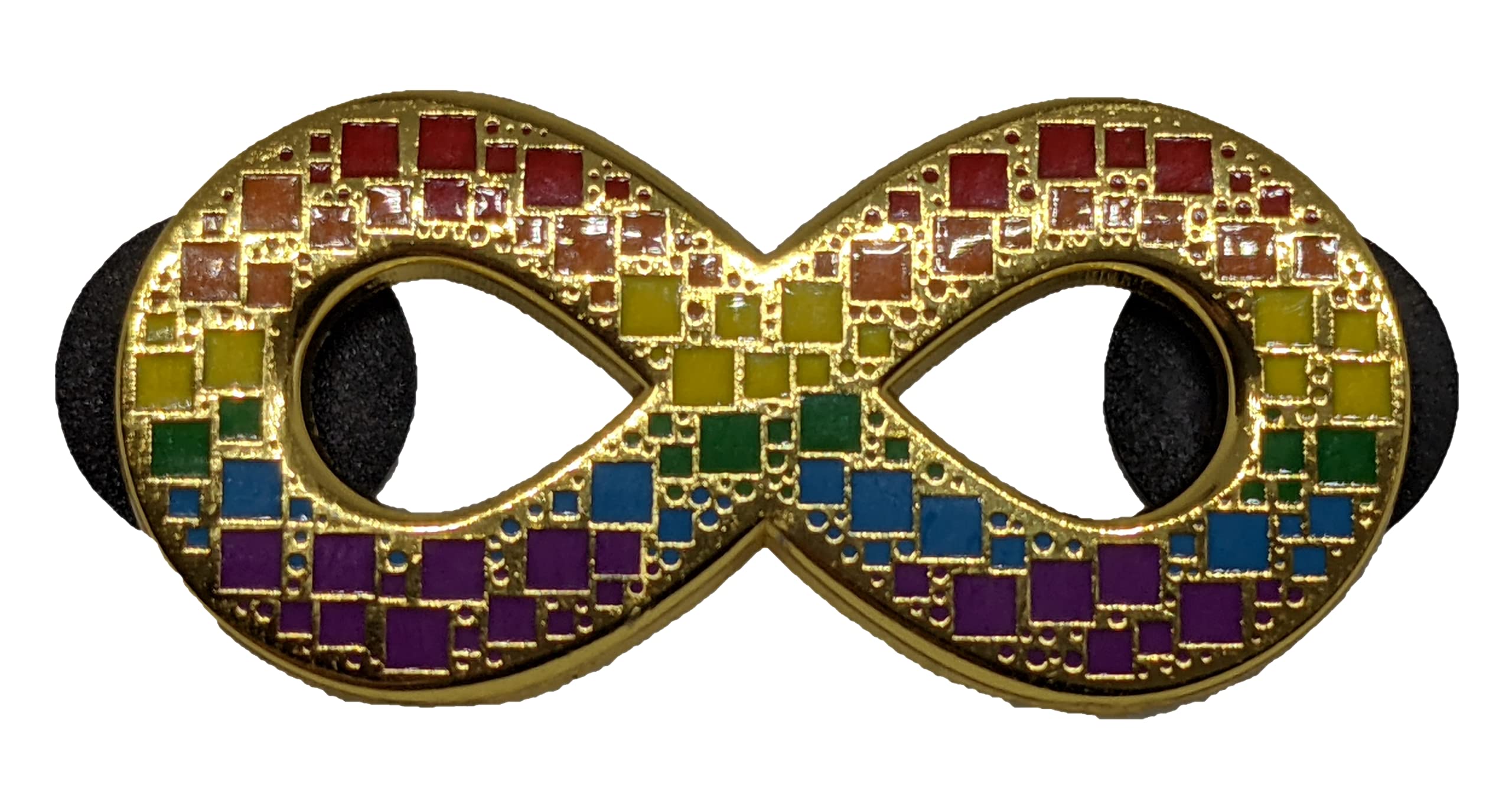 Hokum and SnarkAutistic Pride Autism Infinity Symbol Mosaic Rainbow Spectrum Enamel Pin | Celebrate Neurodiversity Autism Acceptance Neurodivergent Pride Pin