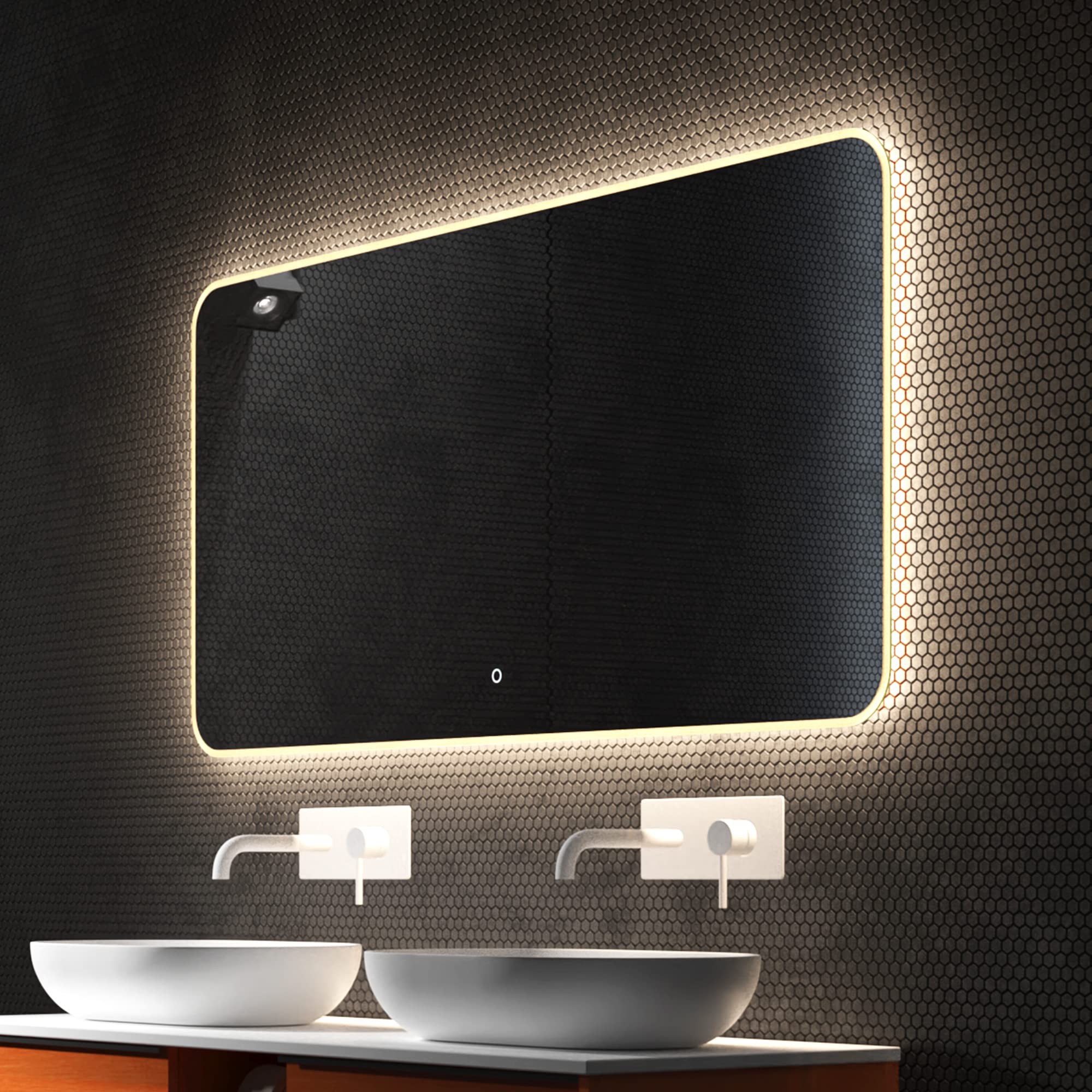 Mai & Mai Design LED Wall Mirror 1400 x 700 mm Anti-Fog Coating 