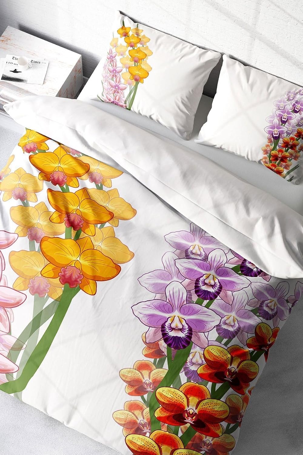 MONOHOME Orchid Naturel Çift Kişilik Nevresim Takımı, monohome4364