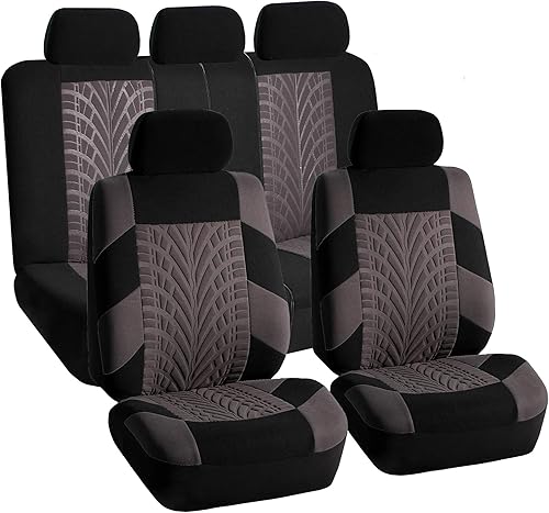 Miniatura 9 de TLH Juego completo de fundas de asiento de automóvil Travel Master para automóvil, fundas de asiento de automóvil, compatibles con bolsas de aire y