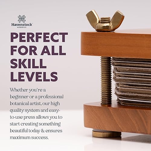Miniatura 7 de Prensa de flores de madera extra grande de alta calidad para adultos, kit de prensado de flores de madera de arce maciza para adultos con sistema de