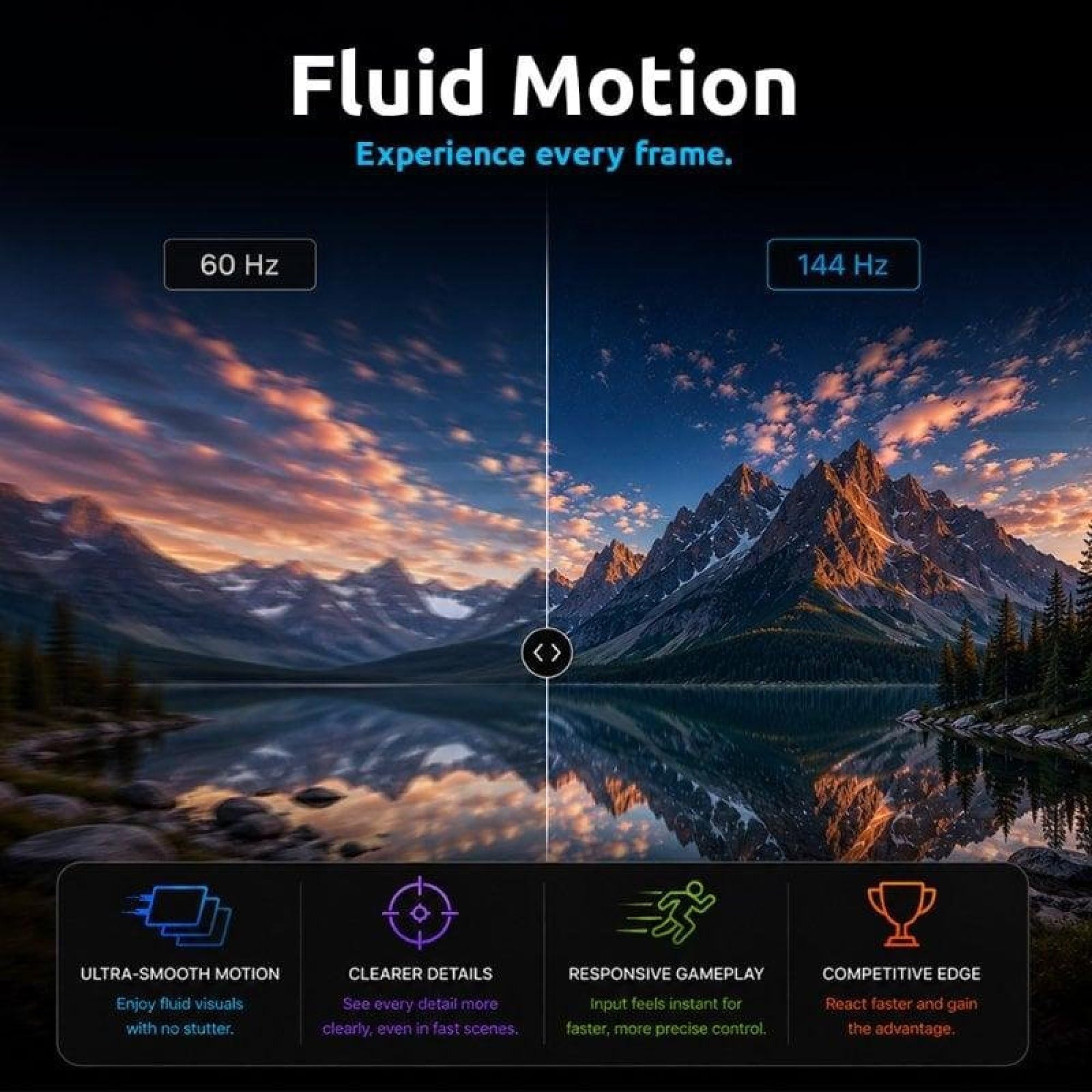 Alurin CoreVision, Moniteur Gaming 27" FHD IPS 144Hz 1ms Adaptive Sync