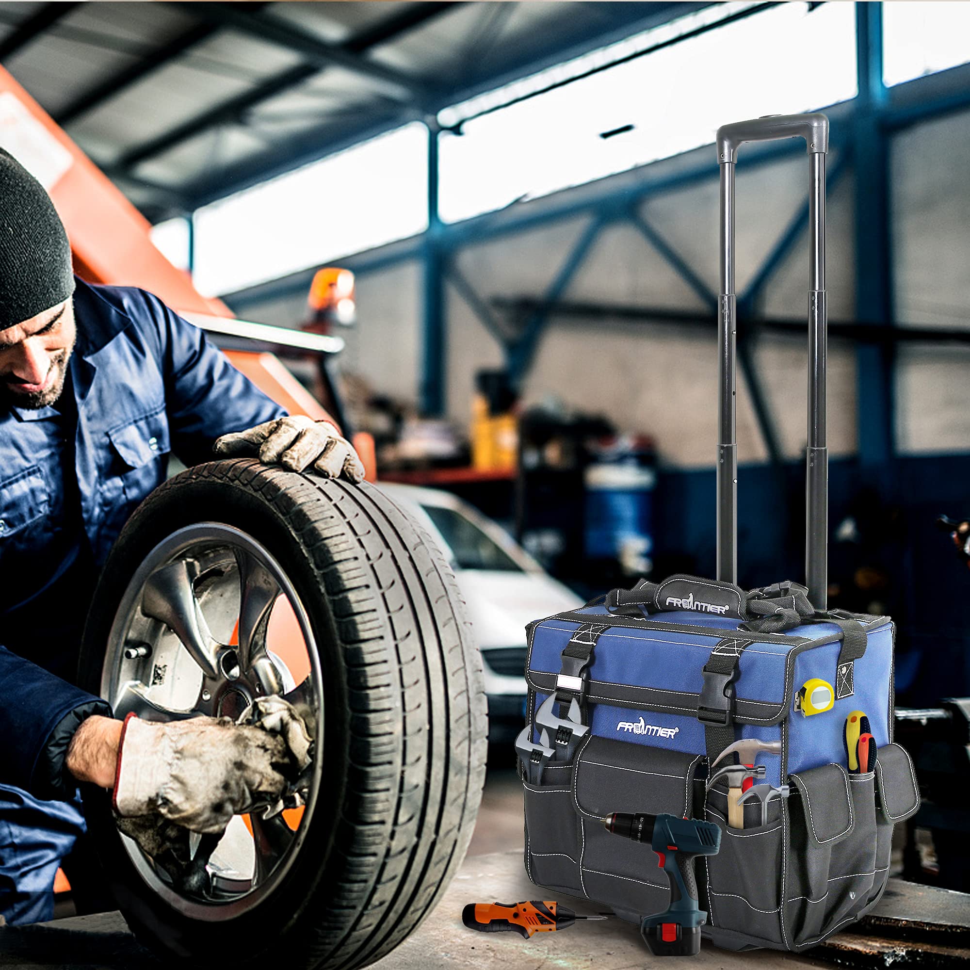 Rolling Tool Bag with Wheels 15