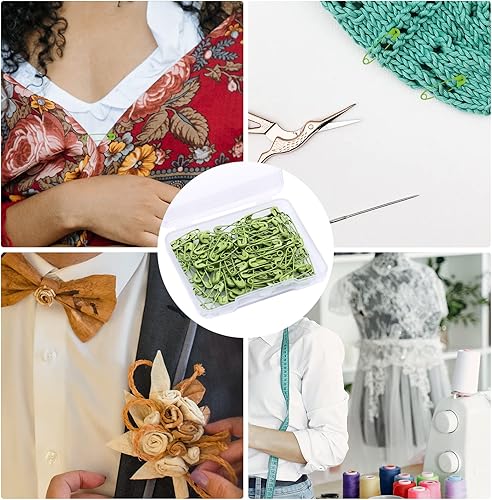 Miniatura 6 de 120 pines de seguridad de 0.748in, mini pines de seguridad de metal, pequeños pines de seguridad para arte, manualidades, costura y fabricación de