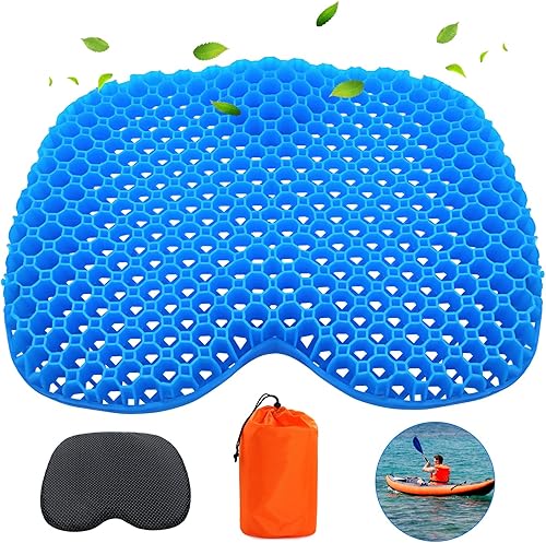 ONLOAD Cojín antideslizante para asiento de kayak, almohadilla de asiento gruesa para silla de kayak, cojín de asiento de deportes acuáticos,