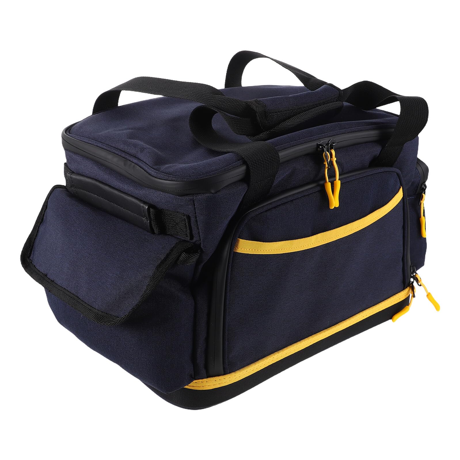 SUPVOX Bolsa Organizadora para Equipo Eléctrico de Camping M Azul Oscuro, Estuche Portátil con Asa, Gran Capacidad para Cables y Accesorios Digitales, Adecuado para Viajes al Aire Libre