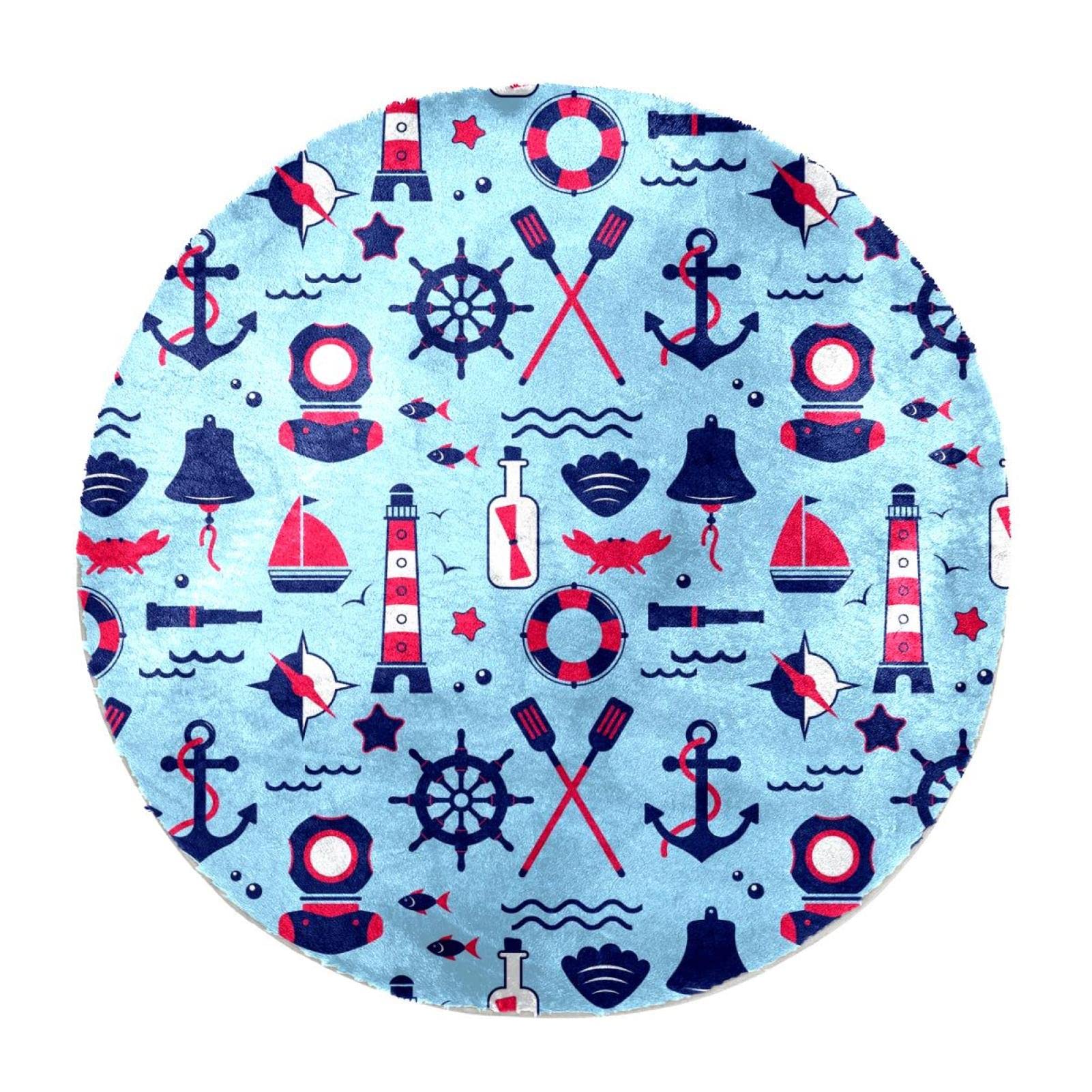 Tapis antidérapant bateau à voile sécurisé pour sol glissant de chambre