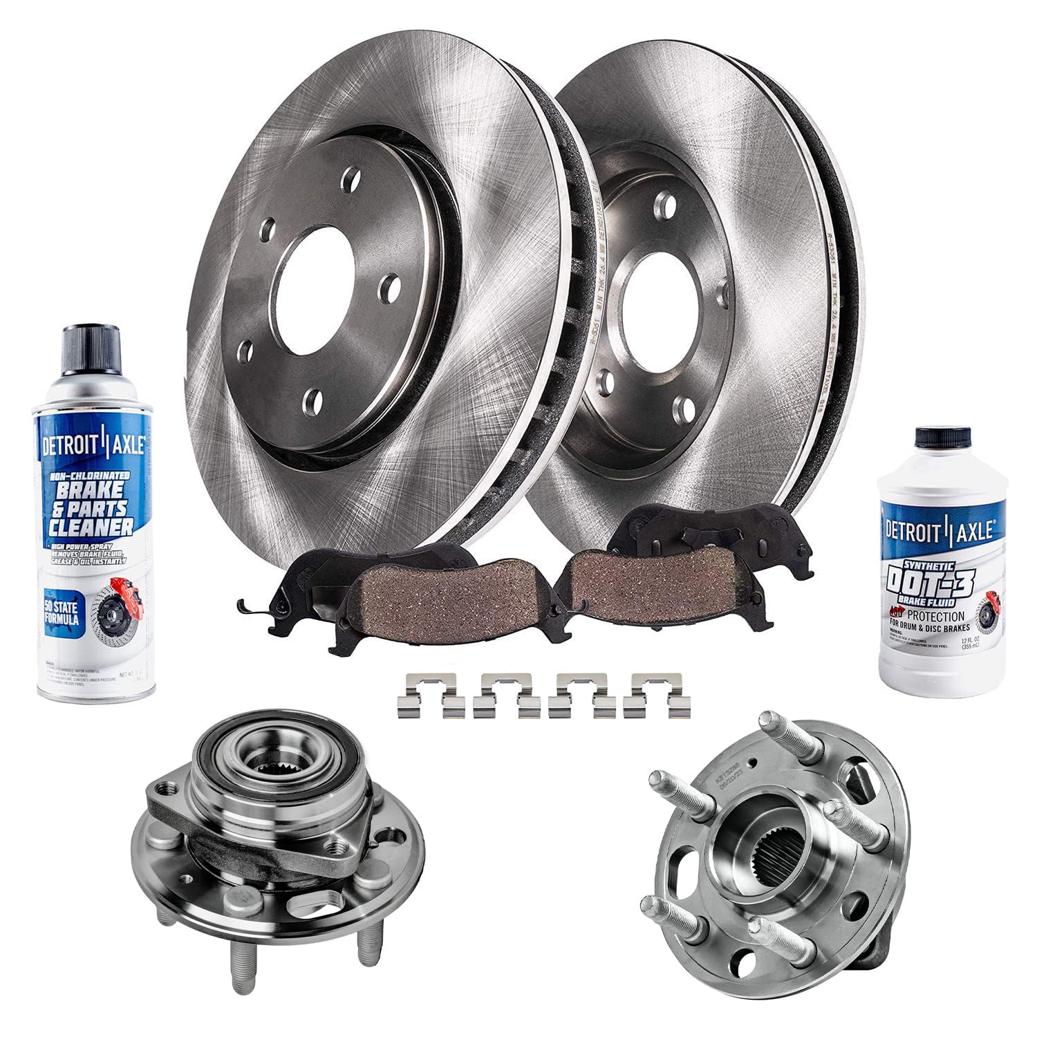 Detroit Axle - Rear Brake Kit for Chevy Malibu Impala Buick LaCrosse Regal