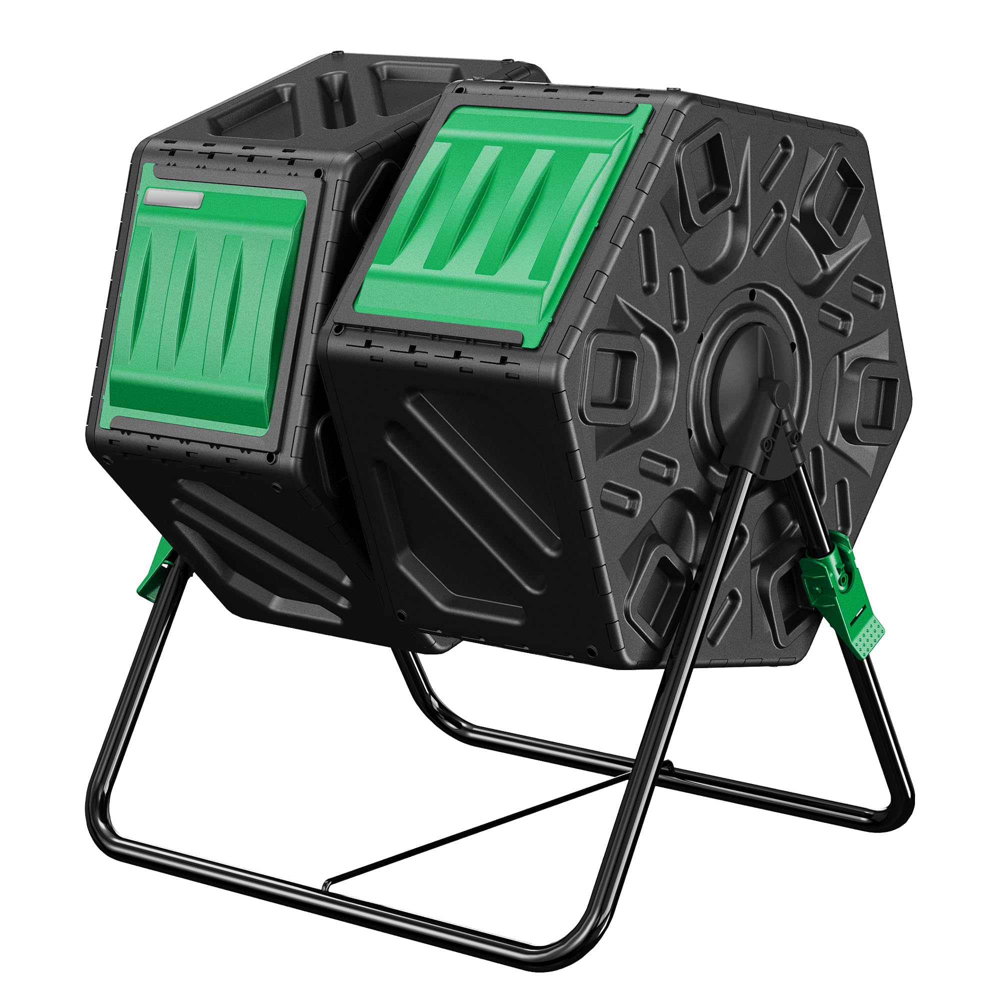 DIAMONDFORGE 37-Gallon Dual Chamber Composter Tumbler