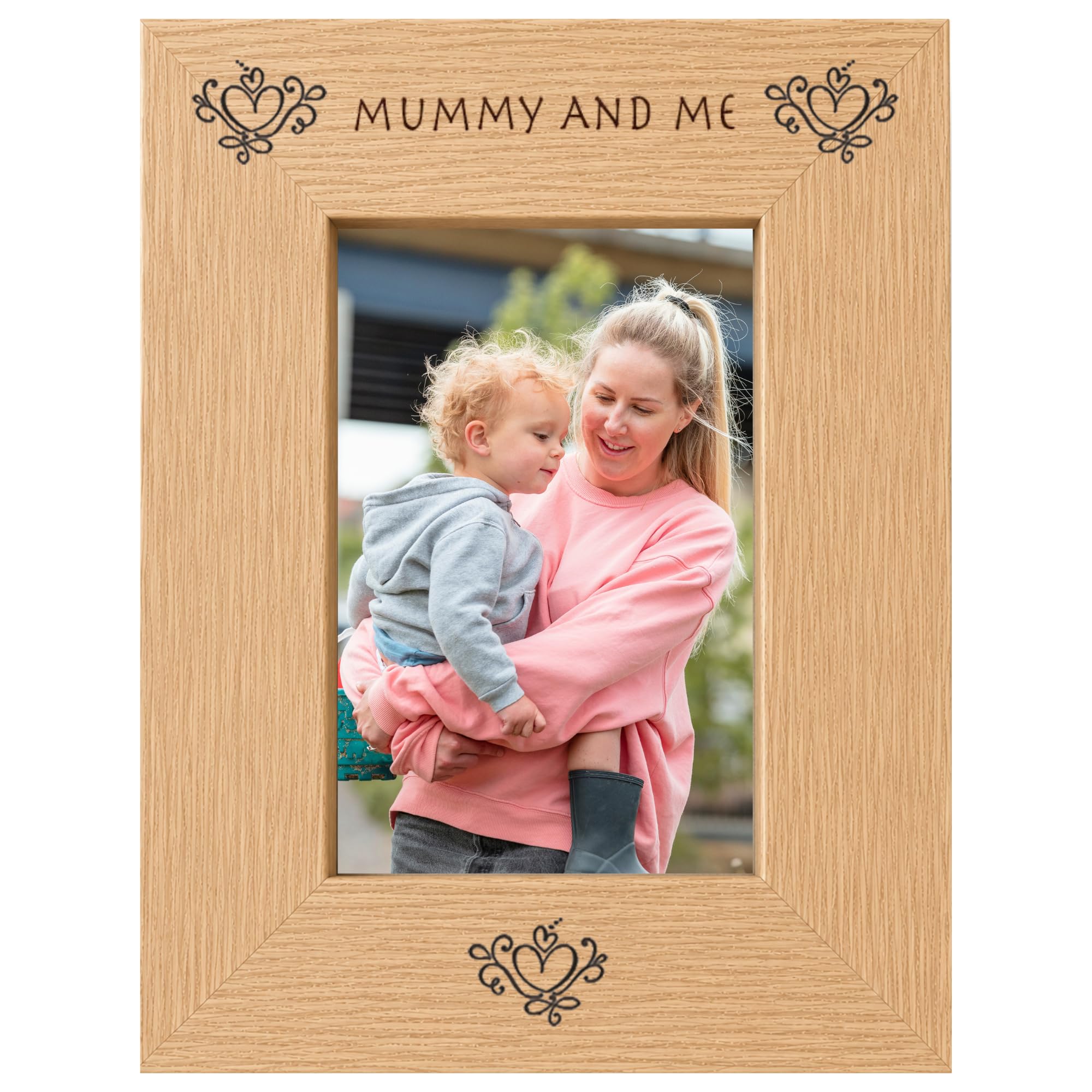 Mummy And Me 6x4 Oak Effect Picture Photo Frame Keepsake Gift