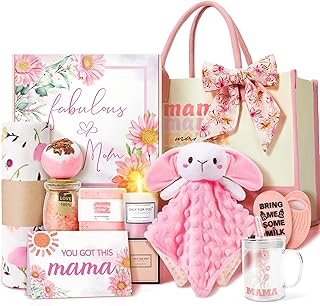 New Mom Gifts & Baby Girl Gift Set for Newborn,12PCS Baby Shower Gifts, Newborn