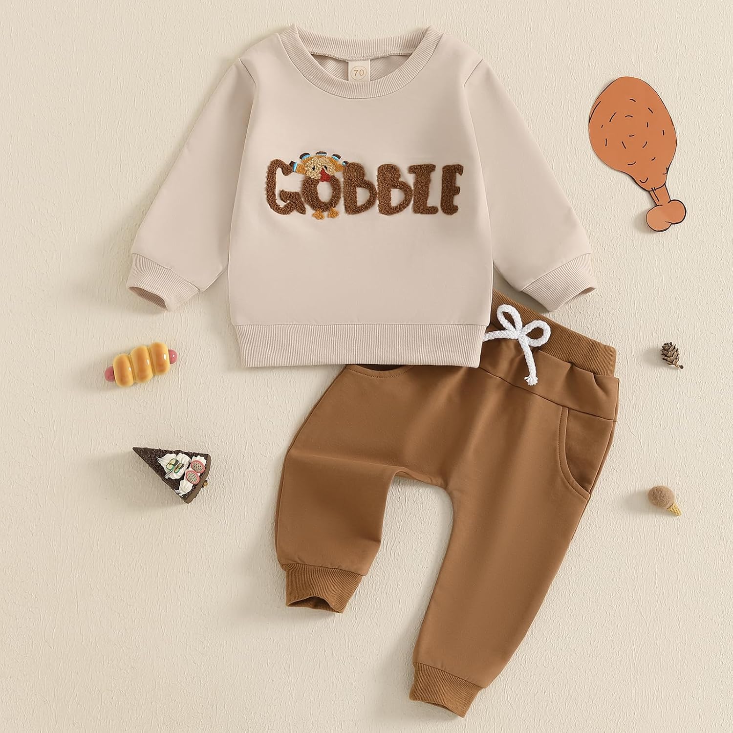 Socutebabe Toddler Baby Boy Valentines Day Outfit Heart Breaker Long Sleeve Sweatshirt Pants Cute Spring Valentines Clothes