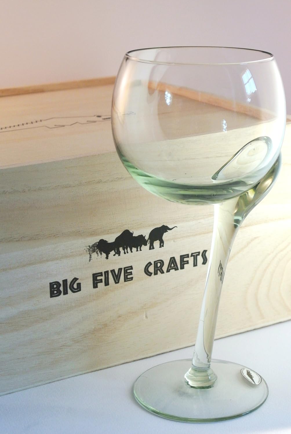 Wooden Gift Box Set of Two Fair Trade, Ngwenya Glass