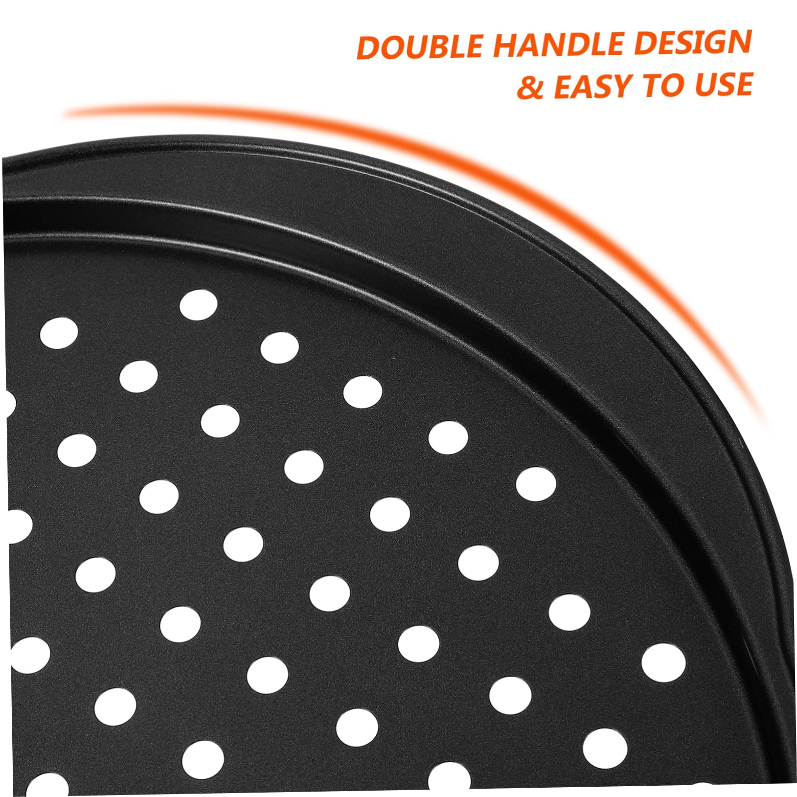 4piezas Bandejas Para Pizza Perforadas Con Acero Al Trapeadores Para Horno Utensilios De Cocina Antiadherentes Para Hornear Pizza