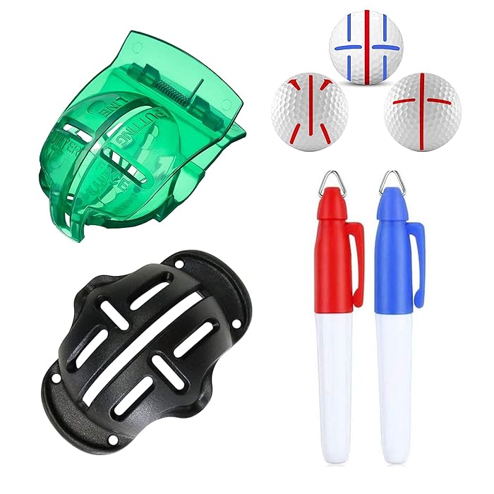 Buy Golf Ball Line Marker Kit,Triple Track Golf Ball Marker