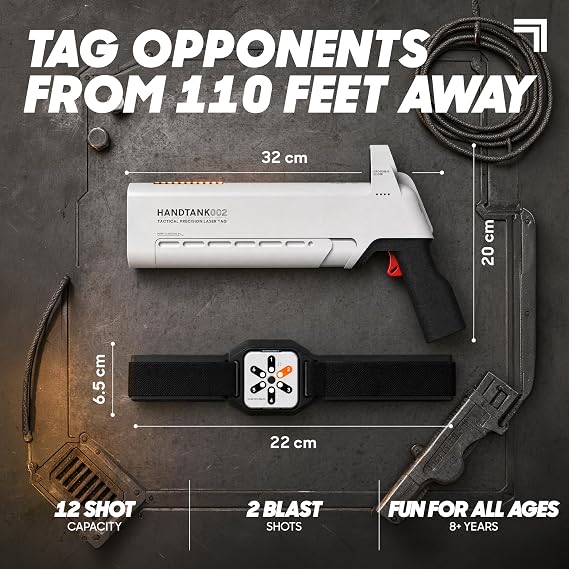 Sharper Image Laser Tag Blast Pack for Kids, 4 Piece, Ages 8+
