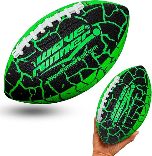 Vista 60 de Wave Runner Grip It Waterproof Junior Size Football, 9.25 Size, Durable & Double Laced, Perfect for Beach Accessories, Kids Games, Pool Toys