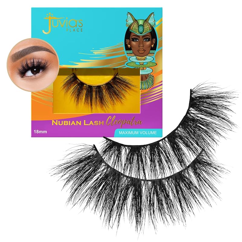 Cílios Postiços Juvia's Place Nubian Cleopatra, Modelo Preto Fosco