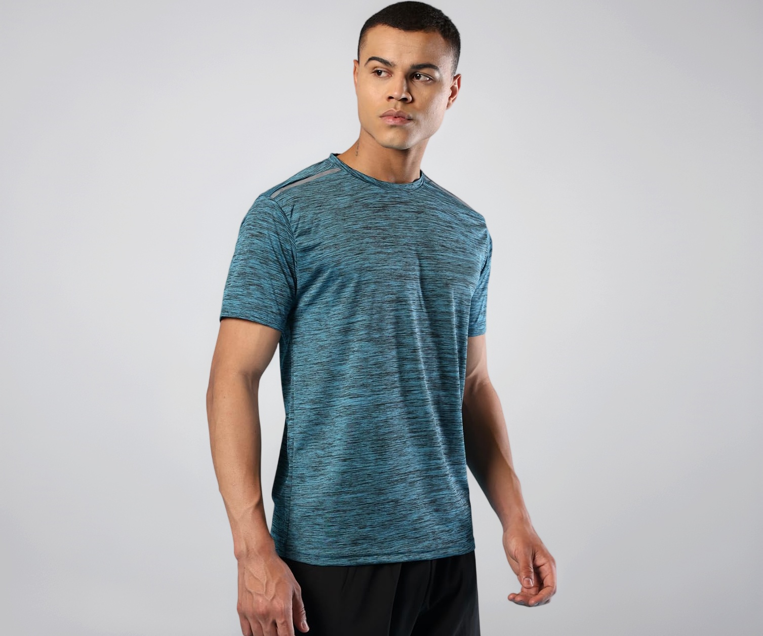 CHKOKKO Men's Round Neck Regular Dry Fit Gym Sports Regular Fit T-Shir