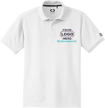 Custom Polo Shirts for Men Personalized Design Your Own Text Logo Name Embroidered Print Fit Golf Shirt Multicolor