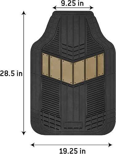 Miniatura 5 de BDK AutoSport Juego completo de fundas protectoras para asientos (2 delanteros, 1 doble) con alfombrillas de goma resistentes para todo tipo de
