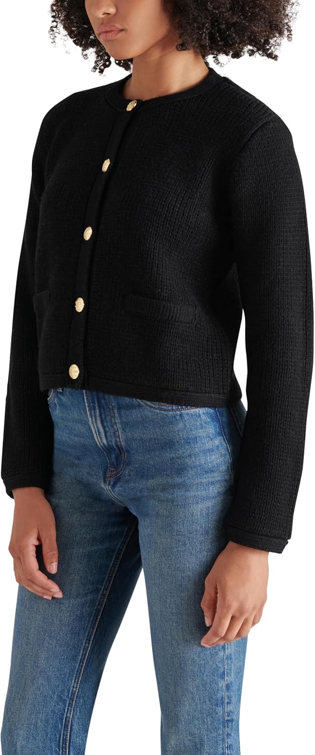 Steve Madden Womens Steve Madden Apparel Fantino Sweater Jacket - Image 4