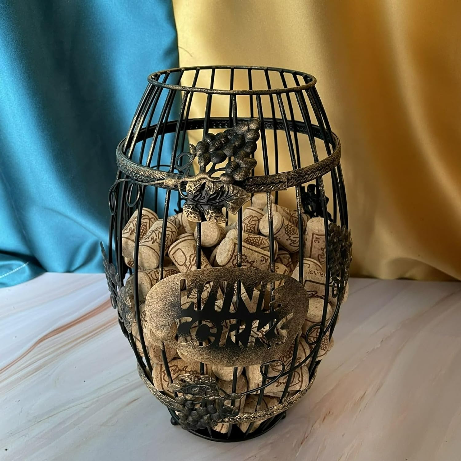 Iron storage basket, kitchen living room storage basket