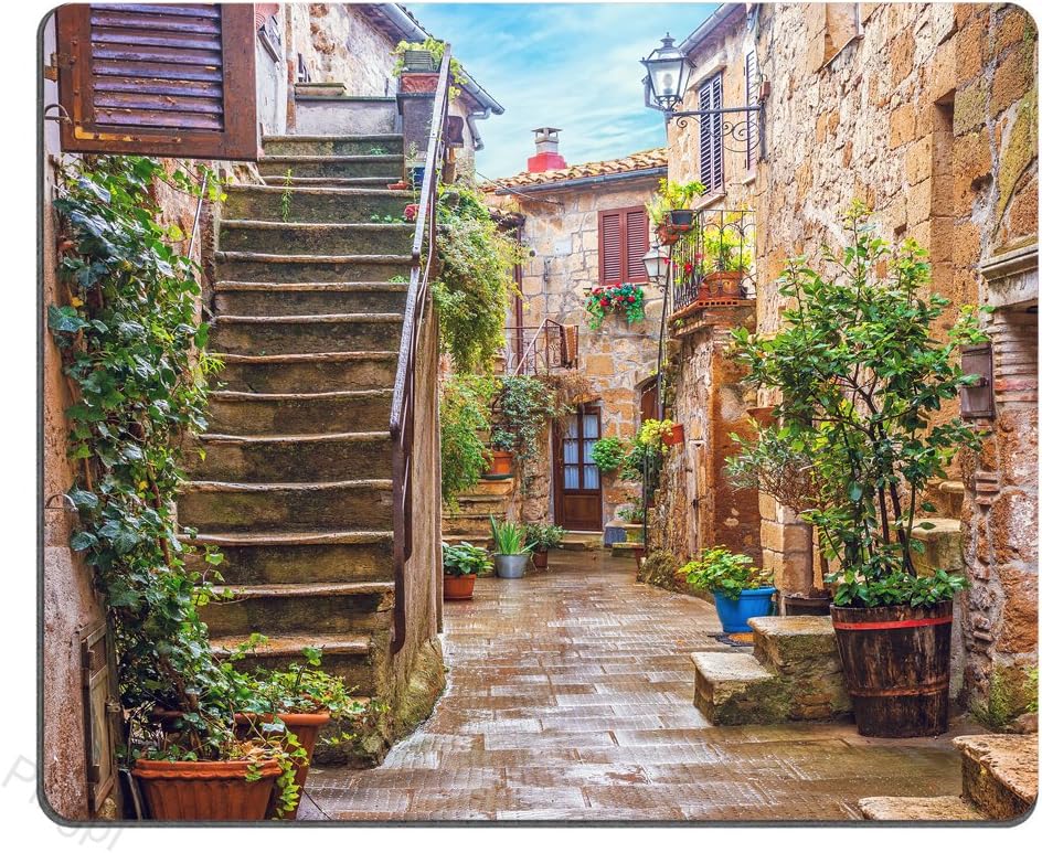 pingpi Gaming Mouse Pad Custom,Italy Tuscan Personalized Design Non-Slip Rubber Mouse pad